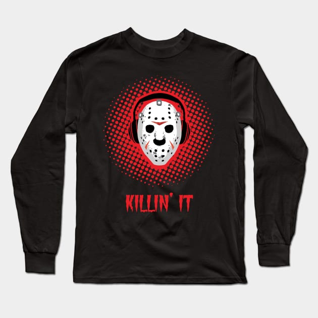 Halloween Killin It DJ Tee Long Sleeve T-Shirt by atomguy